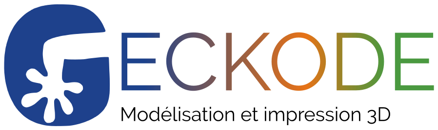 GECKODE 3D, modélisation et impression 3D